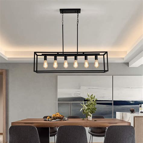 black rectangle light fixture